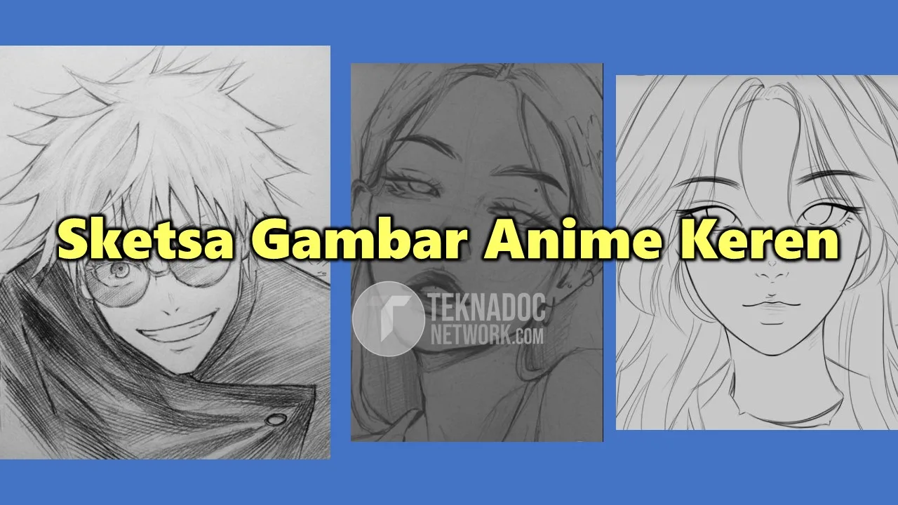 50 Sketsa Gambar Anime Pensil Keren Mudah Ditiru Teknadocnetwork